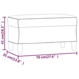 vidaXL Banc Vert foncé 70x35x41 cm Velours