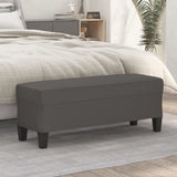 vidaXL Banc Gris 70x35x41 cm Similicuir