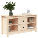 vidaXL Meuble TV Noir 103x36,5x52 cm Bois de pin massif