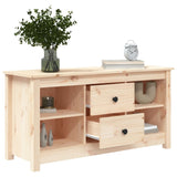 vidaXL Meuble TV Noir 103x36,5x52 cm Bois de pin massif