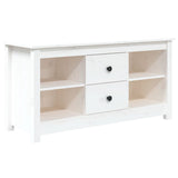 vidaXL Meuble TV Noir 103x36,5x52 cm Bois de pin massif