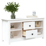 vidaXL Meuble TV Noir 103x36,5x52 cm Bois de pin massif