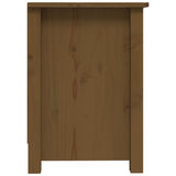 vidaXL Meuble TV Noir 103x36,5x52 cm Bois de pin massif