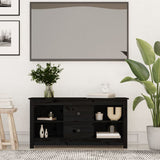vidaXL Meuble TV Noir 103x36,5x52 cm Bois de pin massif (plusieurs options disponibles)