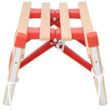 vidaXL Traîneau pliable en bois avec dossier 119 cm  