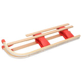 vidaXL Traîneau pliable en bois avec dossier 119 cm  