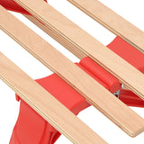 vidaXL Traîneau pliable en bois avec dossier 119 cm  