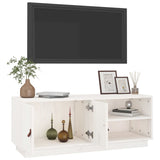 vidaXL Meuble TV Marron miel 105x34x40 cm Bois de pin massif