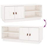 vidaXL Meuble TV Marron miel 105x34x40 cm Bois de pin massif