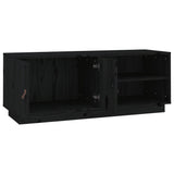 vidaXL Meuble TV Marron miel 105x34x40 cm Bois de pin massif