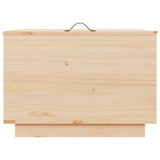 vidaXL Boîtes de rangement et couvercles 3 pcs Noir Bois massif de pin
