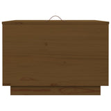 vidaXL Boîtes de rangement et couvercles 3 pcs Noir Bois massif de pin