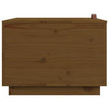 vidaXL Boîtes de rangement et couvercles 3 pcs Noir Bois massif de pin