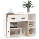 vidaXL Buffet Noir 98,5x40x75 cm Bois massif de pin