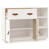 vidaXL Buffet Noir 98,5x40x75 cm Bois massif de pin