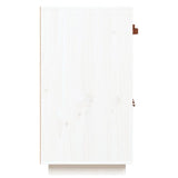 vidaXL Buffet Noir 98,5x40x75 cm Bois massif de pin