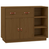 vidaXL Buffet Noir 98,5x40x75 cm Bois massif de pin