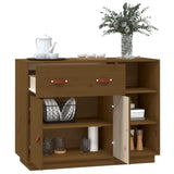 vidaXL Buffet Noir 98,5x40x75 cm Bois massif de pin