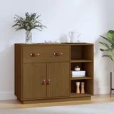vidaXL Buffet Noir 98,5x40x75 cm Bois massif de pin