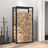 vidaXL Portant de bois de chauffage Noir mat 50x28x94 cm Acier (plusieurs options disponibles)