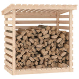vidaXL Support pour bois de chauffage Blanc 108x73x108 cm Bois de pin