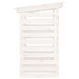 vidaXL Support pour bois de chauffage Blanc 108x73x108 cm Bois de pin
