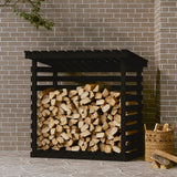 vidaXL Support pour bois de chauffage Blanc 108x73x108 cm Bois de pin