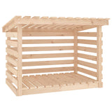 vidaXL Support pour bois de chauffage Blanc 108x73x108 cm Bois de pin