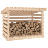 vidaXL Support pour bois de chauffage Blanc 108x73x108 cm Bois de pin
