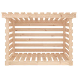 vidaXL Support pour bois de chauffage Blanc 108x73x108 cm Bois de pin