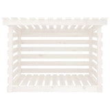 vidaXL Support pour bois de chauffage Blanc 108x73x108 cm Bois de pin