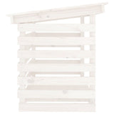 vidaXL Support pour bois de chauffage Blanc 108x73x108 cm Bois de pin