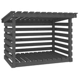 vidaXL Support pour bois de chauffage Blanc 108x73x108 cm Bois de pin