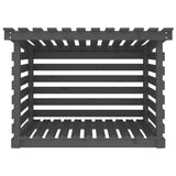 vidaXL Support pour bois de chauffage Blanc 108x73x108 cm Bois de pin