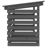 vidaXL Support pour bois de chauffage Blanc 108x73x108 cm Bois de pin