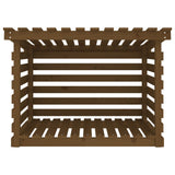 vidaXL Support pour bois de chauffage Blanc 108x73x108 cm Bois de pin