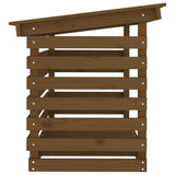 vidaXL Support pour bois de chauffage Blanc 108x73x108 cm Bois de pin