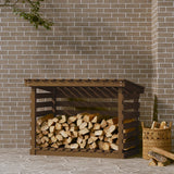 vidaXL Support pour bois de chauffage Blanc 108x73x108 cm Bois de pin