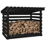 vidaXL Support pour bois de chauffage Blanc 108x73x108 cm Bois de pin