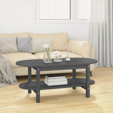 vidaXL Table basse Gris 110x55x45 cm Bois massif de pin (plusieurs options disponibles)
