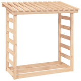 vidaXL Support pour bois de chauffage Blanc 108x64,5x78 cm Bois de pin