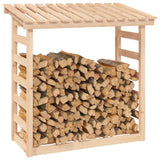 vidaXL Support pour bois de chauffage Blanc 108x64,5x78 cm Bois de pin