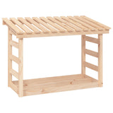 vidaXL Support pour bois de chauffage Blanc 108x64,5x78 cm Bois de pin