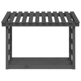vidaXL Support pour bois de chauffage Blanc 108x64,5x78 cm Bois de pin