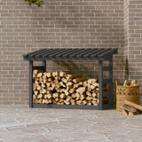 vidaXL Support pour bois de chauffage Blanc 108x64,5x78 cm Bois de pin
