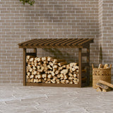 vidaXL Support pour bois de chauffage Blanc 108x64,5x78 cm Bois de pin