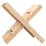 vidaXL Porte-bûches Blanc 47x39,5x48 cm Bois massif de pin