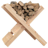 vidaXL Porte-bûches Blanc 47x39,5x48 cm Bois massif de pin