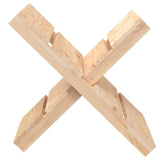 vidaXL Porte-bûches Blanc 47x39,5x48 cm Bois massif de pin