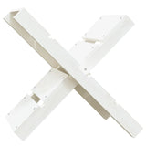 vidaXL Porte-bûches Blanc 47x39,5x48 cm Bois massif de pin